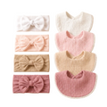Muslin Bib + Headband Set