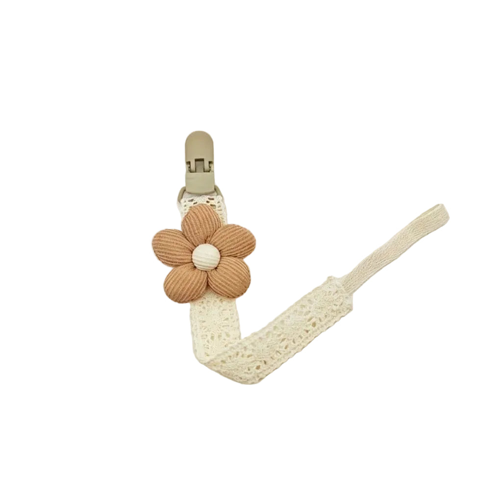 3D Flower Pacifier Clip