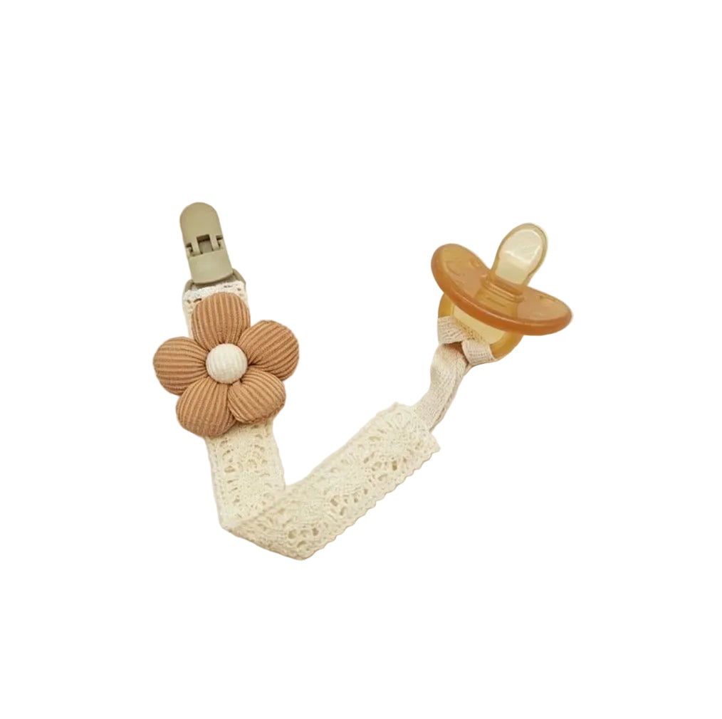 3D Flower Pacifier Clip