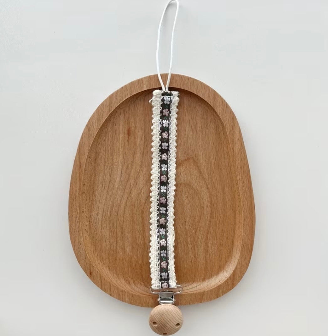 Embroidered Pacifier Clip